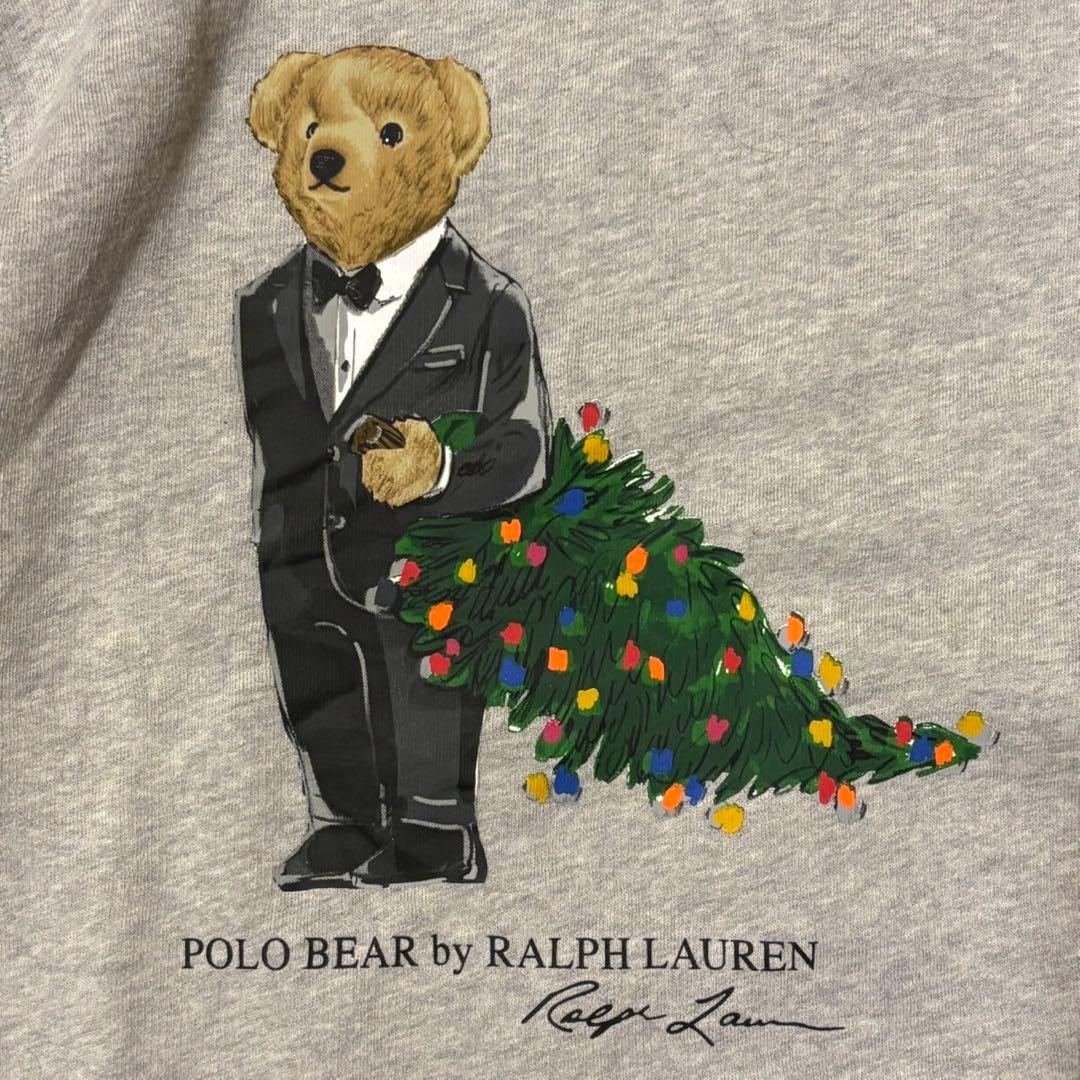 【ポロラルフローレン】ポロベアスウェット　レディースS相当　グレー　タグ付き