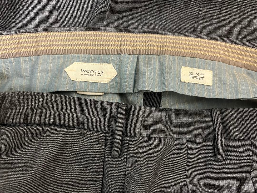 美品⭐︎インコテックス INCOTEX スリムフィット テーパード 50 グレー