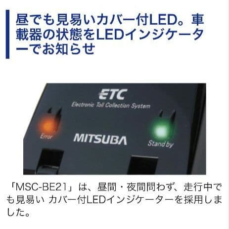 バイク用　ETC　ミツバ　BE21　【750】