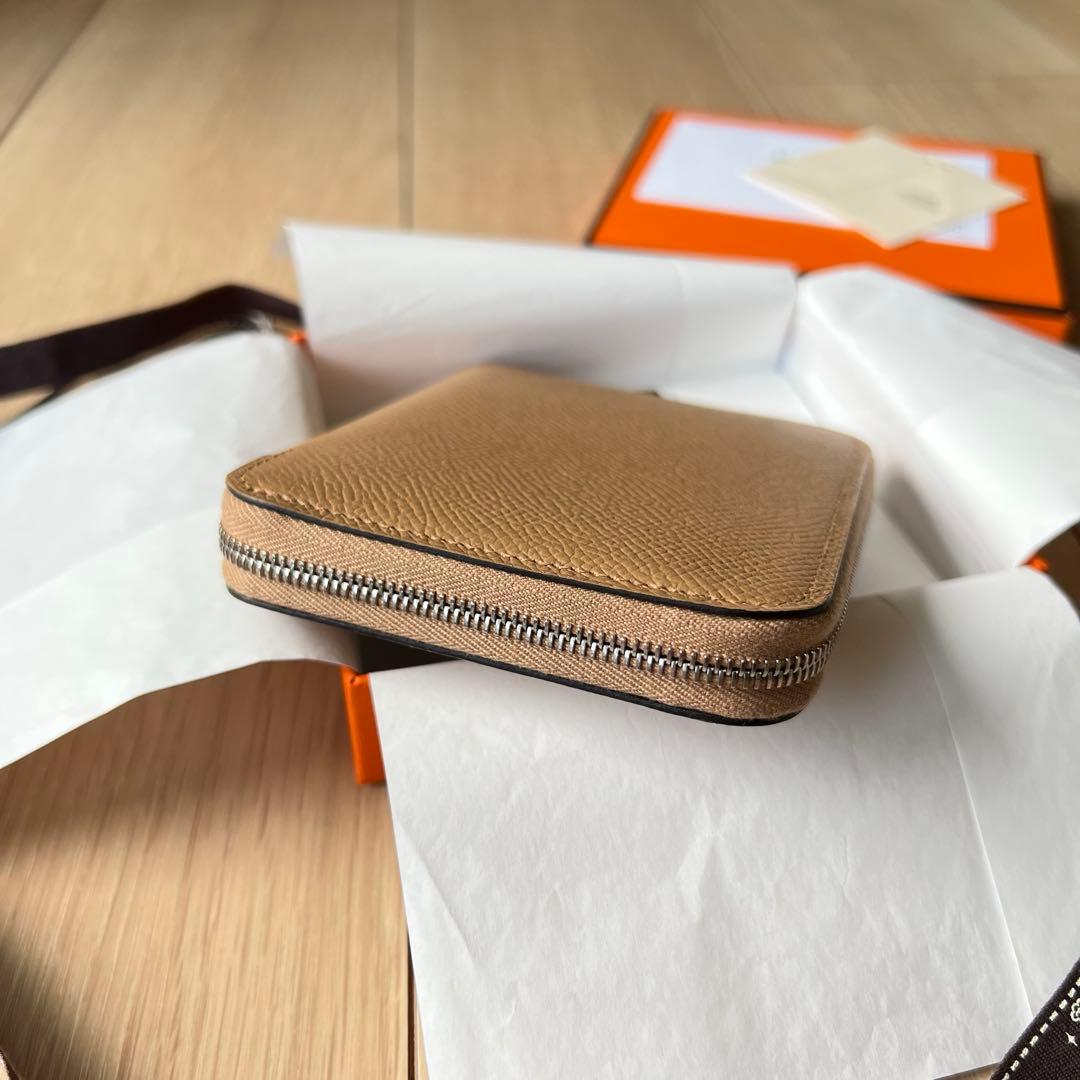 HERMESエルメス アザップ シルクインコンパクト ウォレット チャイ 新品！