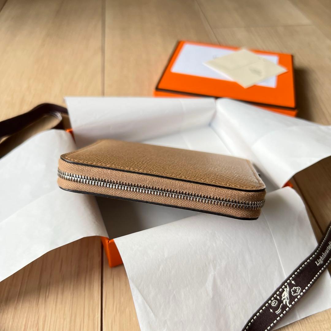HERMESエルメス アザップ シルクインコンパクト ウォレット チャイ 新品！
