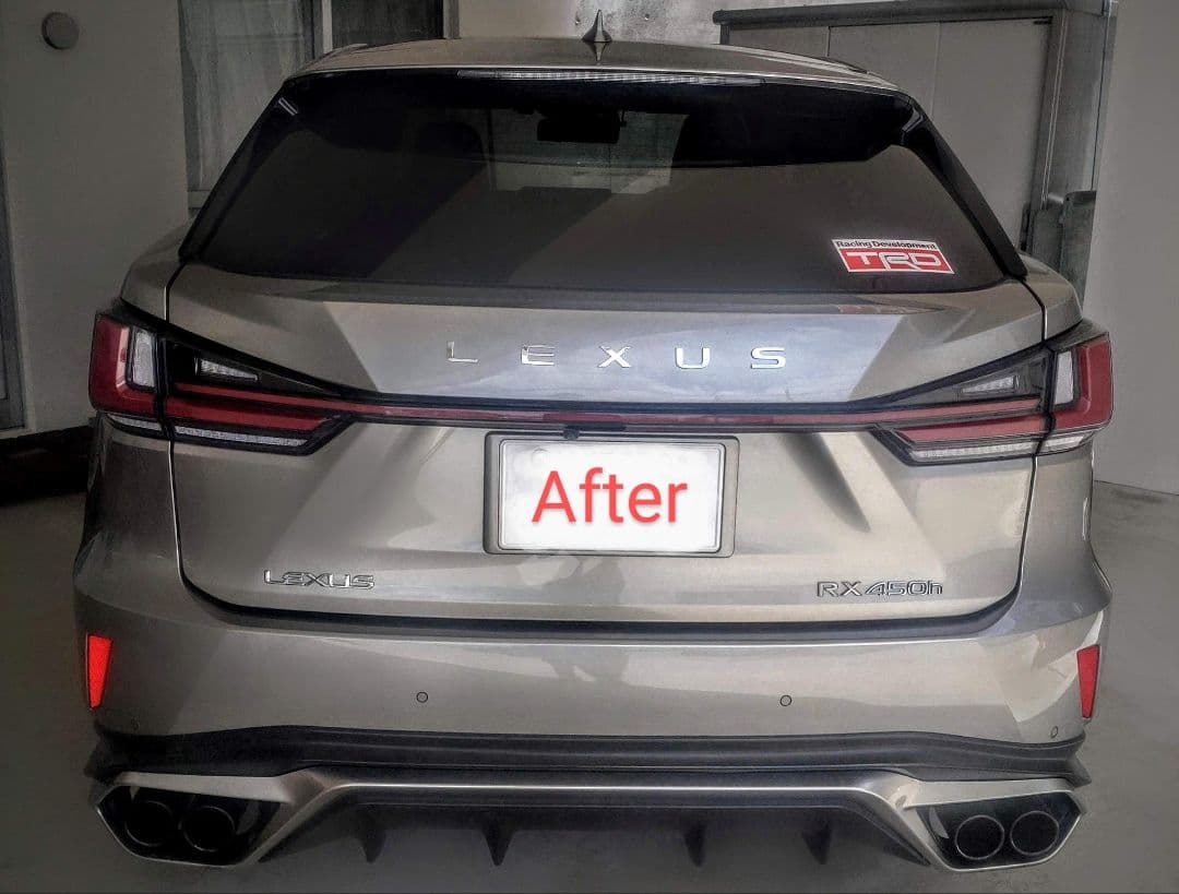 訳あり レクサスRX テールランプ一文字化キット