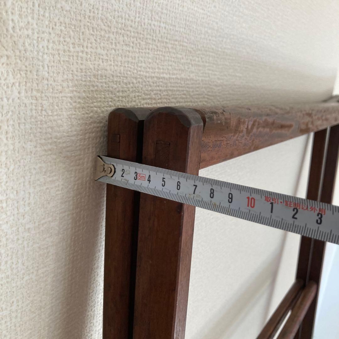 ⭐️最終値下げ　衣紋掛け 着物掛け　木製 衣桁　洋服掛け　折り畳み式　昭和レトロ