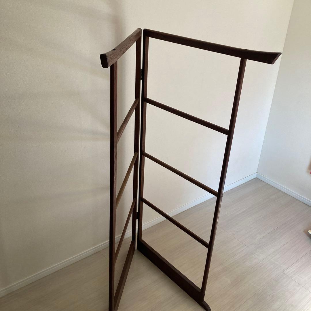 ⭐️最終値下げ　衣紋掛け 着物掛け　木製 衣桁　洋服掛け　折り畳み式　昭和レトロ