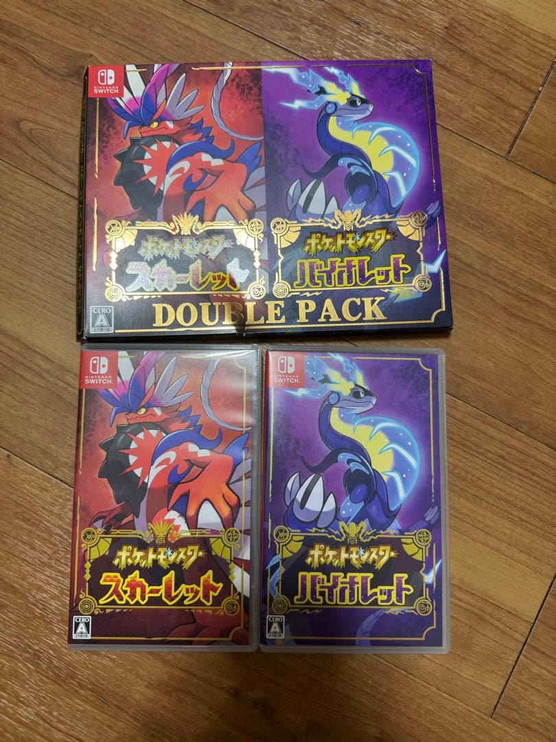 Switchソフト　 ポケモン　バイオレット　スカーレット　ダブルパック