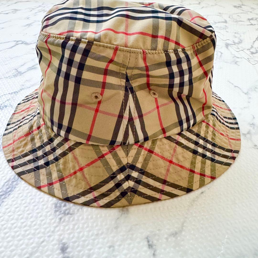 ⭐︎【美品】バーバリー　シュプリーム　バケットハット ノバチェック　ホースロゴ ⭐︎