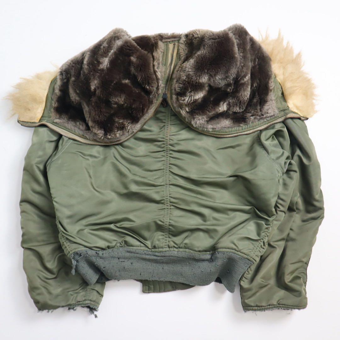 Vintage 70s ALPHA 実物 n2b ジップ破損 フライトジャケット