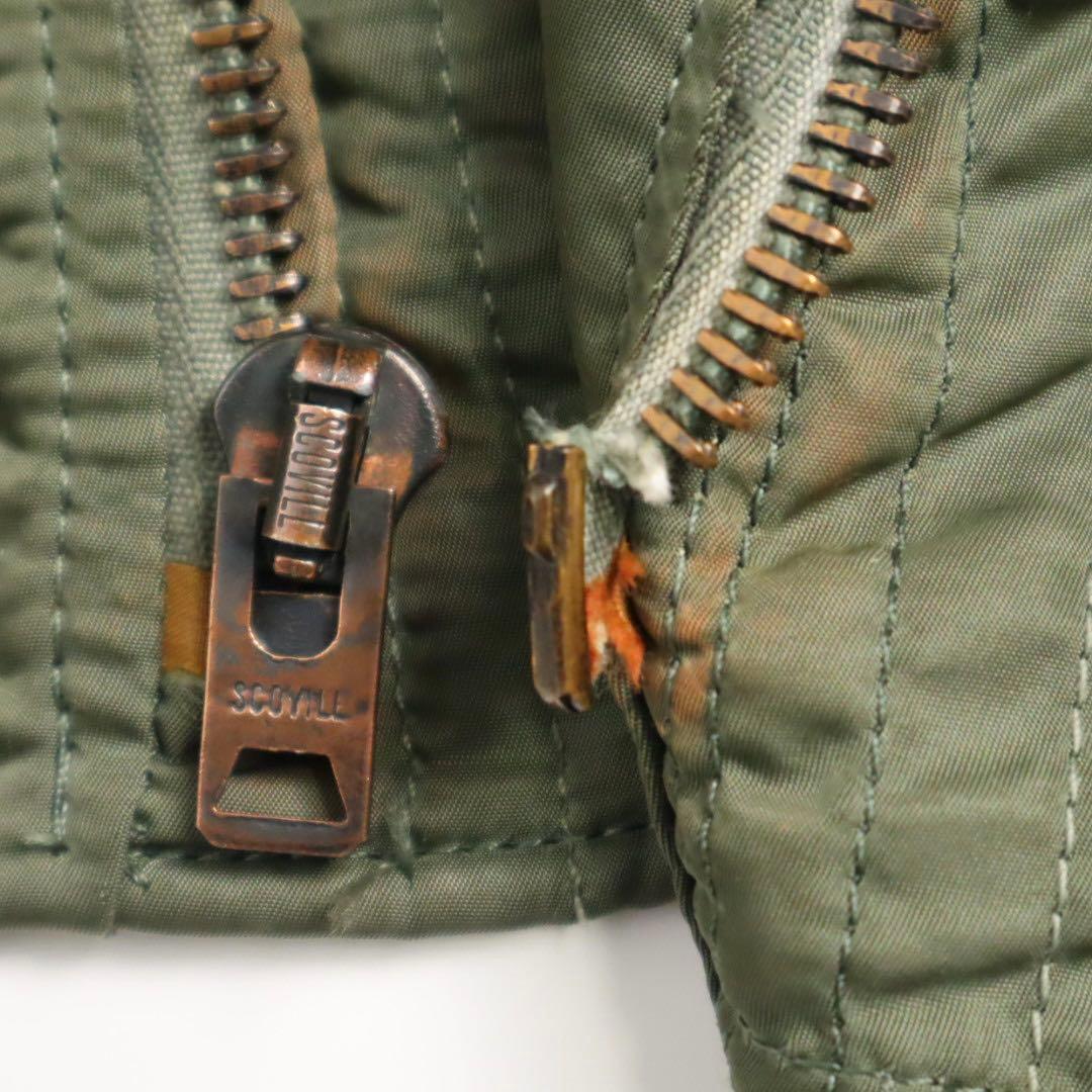 Vintage 70s ALPHA 実物 n2b ジップ破損 フライトジャケット