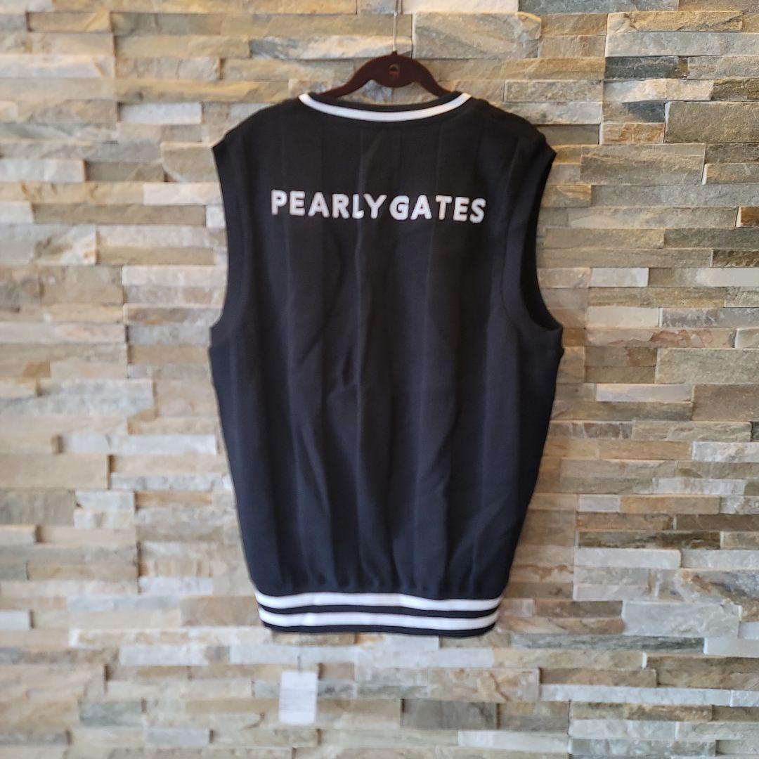 新品PEARLY GATES 黒 Vネック リバーシブルベスト　5