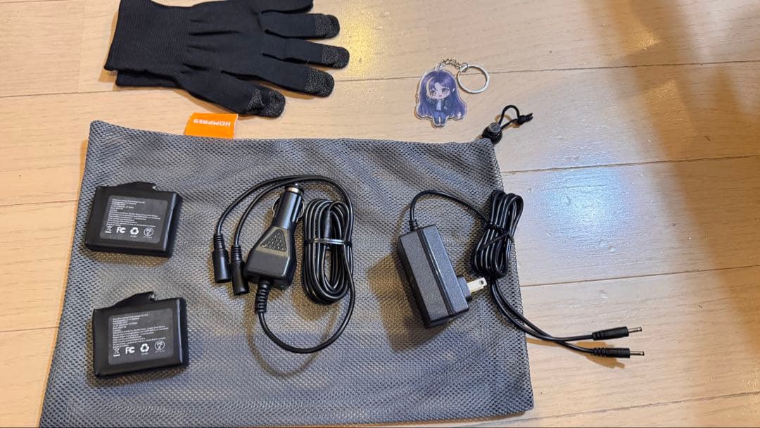 HOMRES 電熱グローブ Lサイズ ブラック　ホンプレス