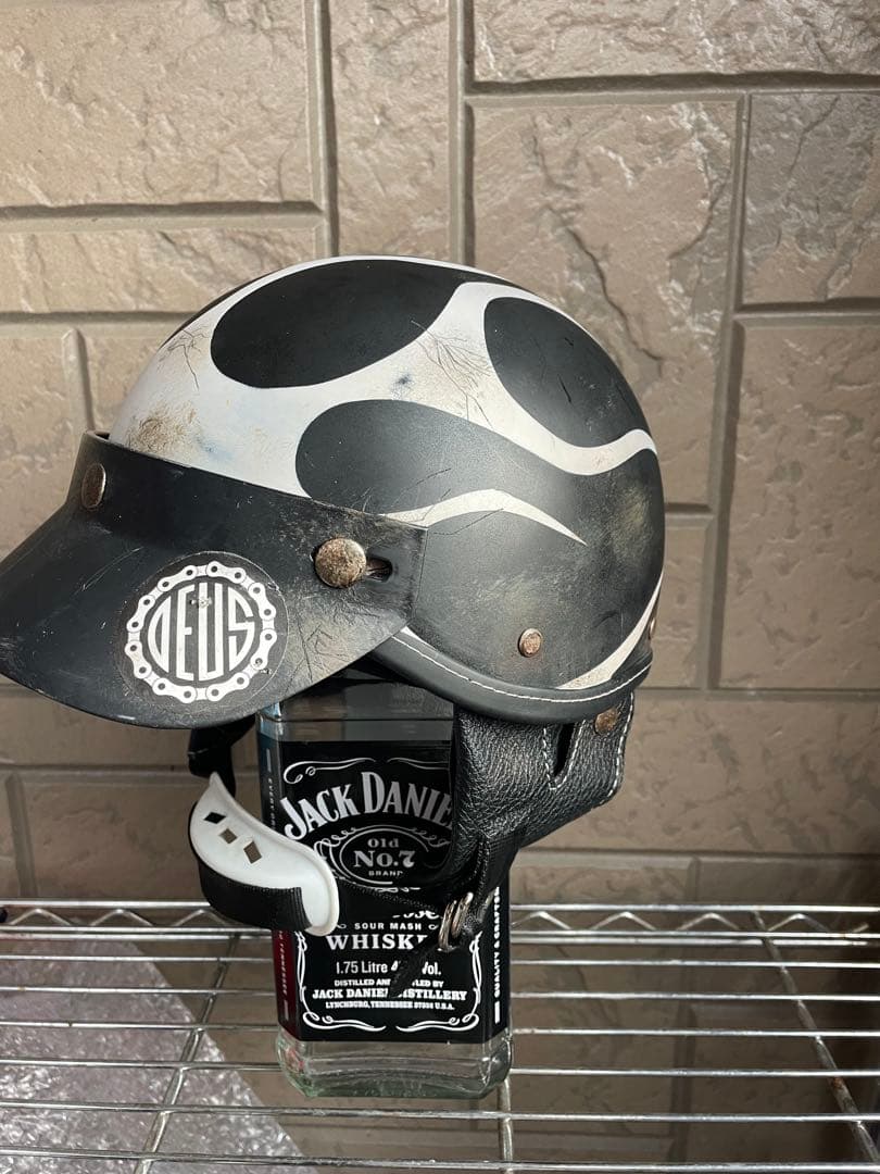 数回着用　ポリヘル　カスタム塗装　エイジング