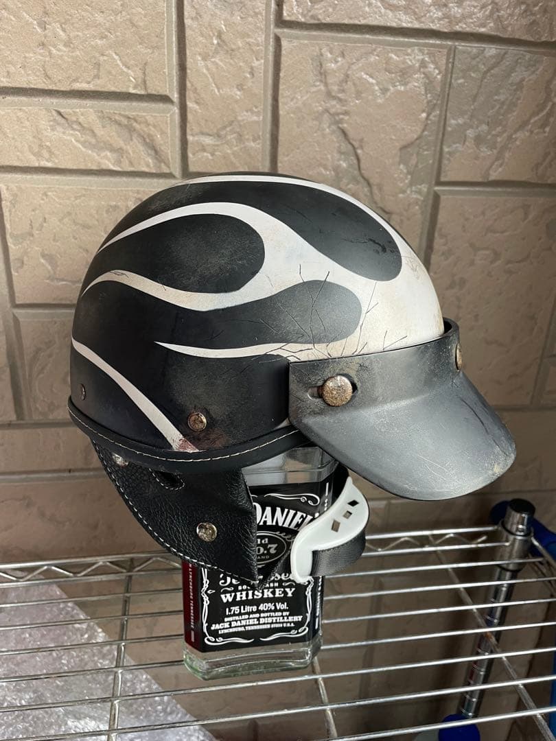 数回着用　ポリヘル　カスタム塗装　エイジング