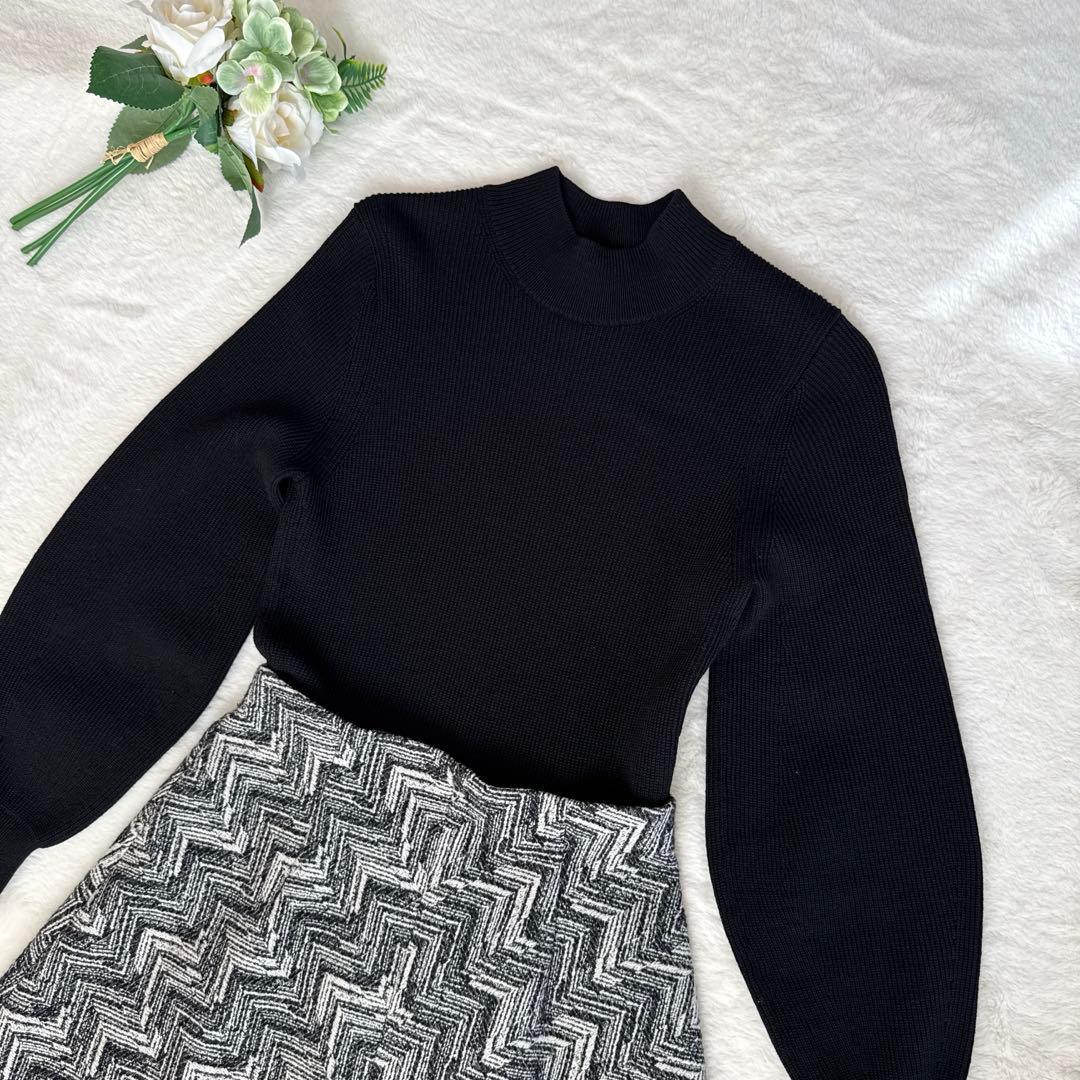 未使用品ANAYIアナイ　ヘリンボンジャガードドッキングワンピース　23AW