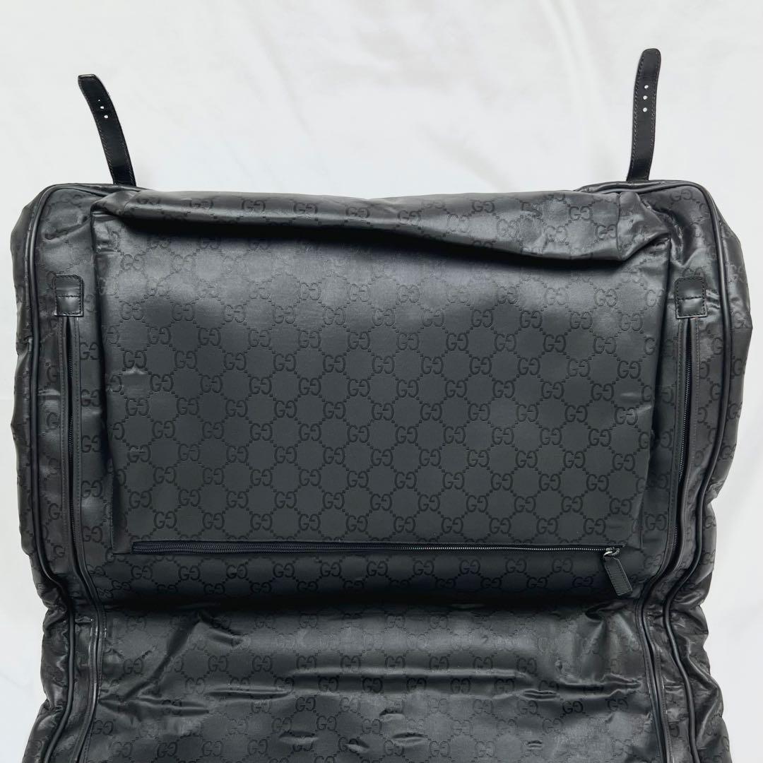 希少 GUCCI グッチ ガーメントバッグ スーツケース GG 2Way 黒