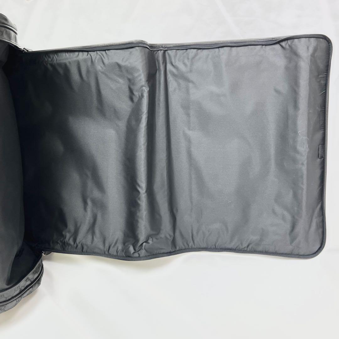 希少 GUCCI グッチ ガーメントバッグ スーツケース GG 2Way 黒