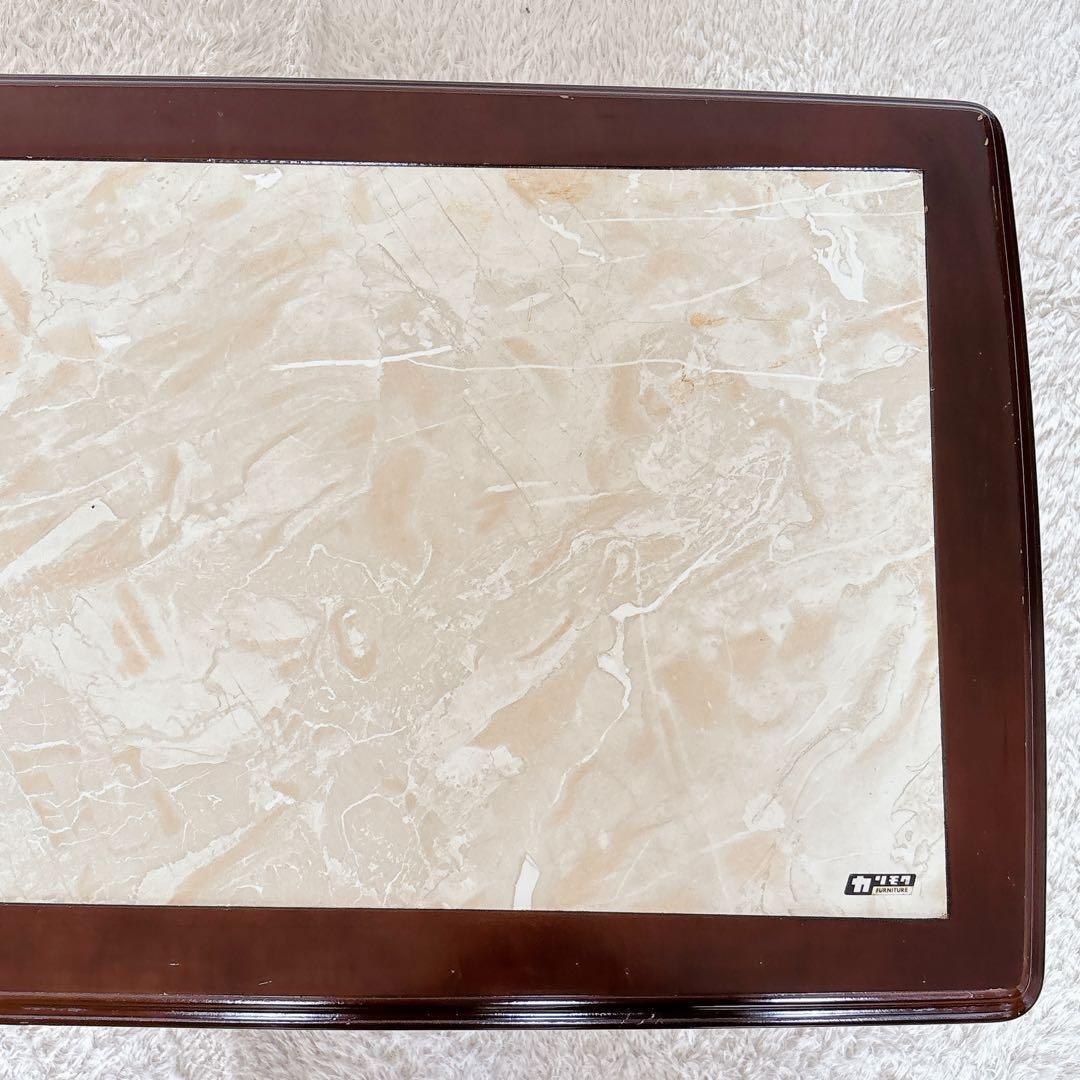 美品】オールド カリモク 大理石 柄コーヒーテーブル