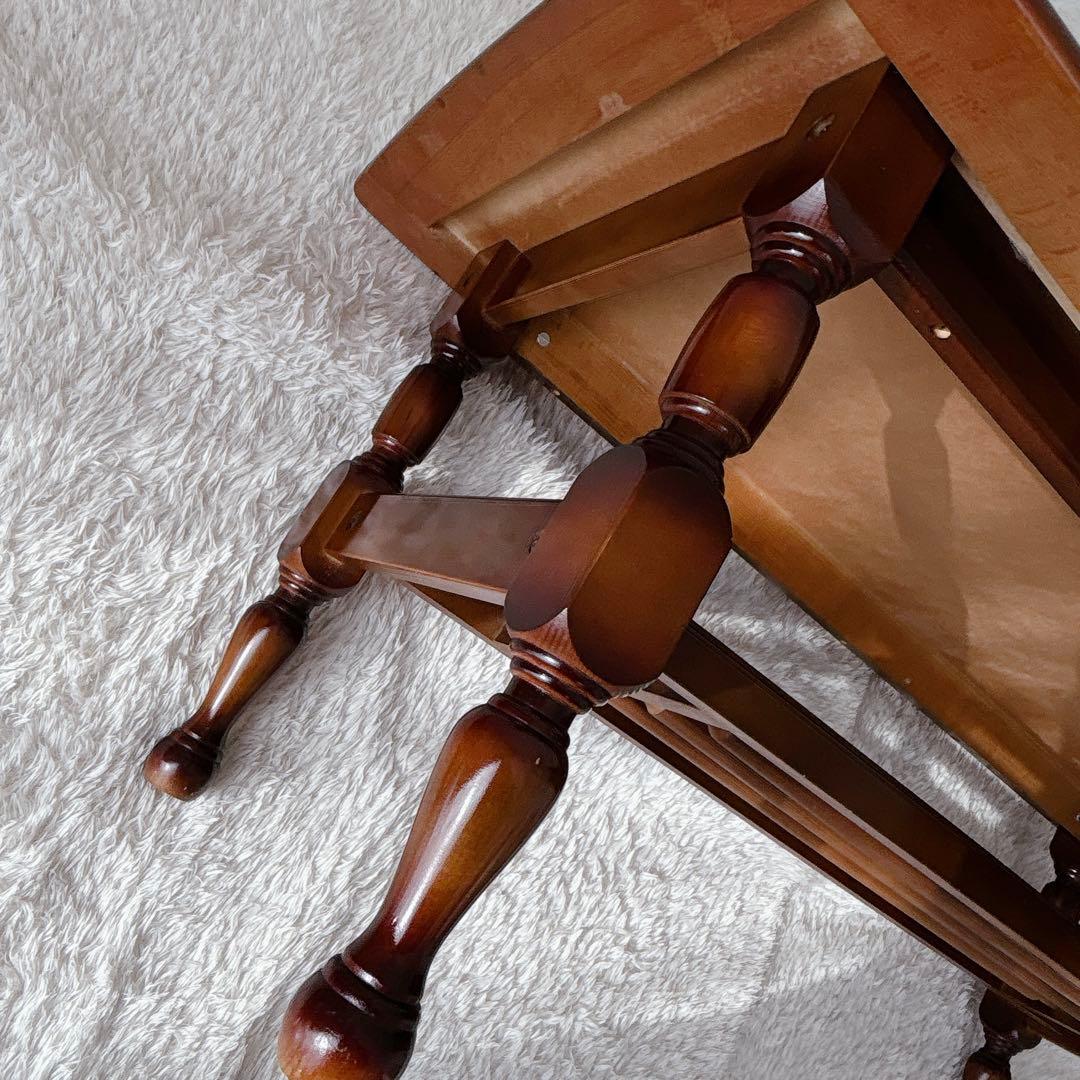 美品】オールド カリモク 大理石 柄コーヒーテーブル