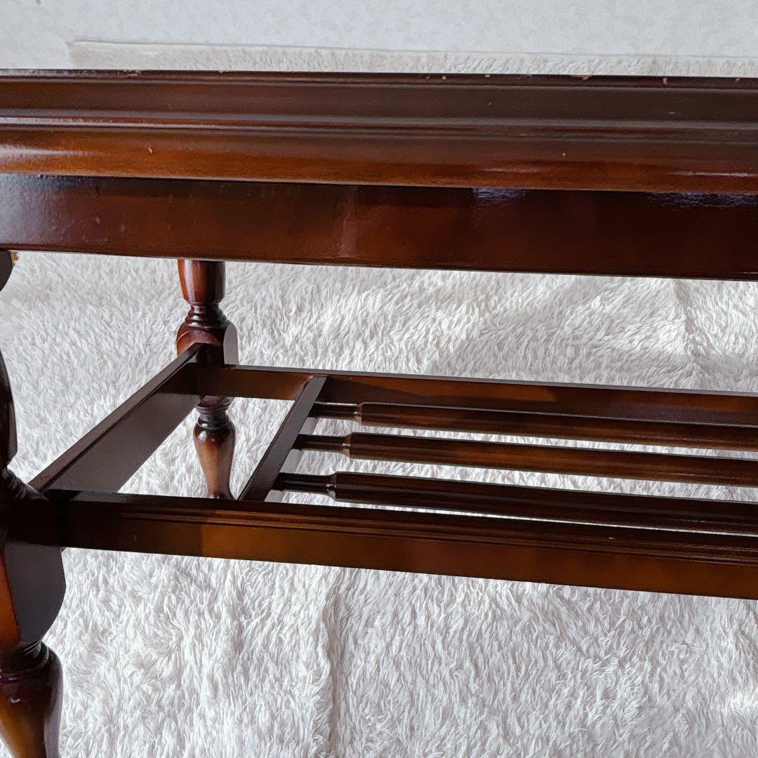 美品】オールド カリモク 大理石 柄コーヒーテーブル