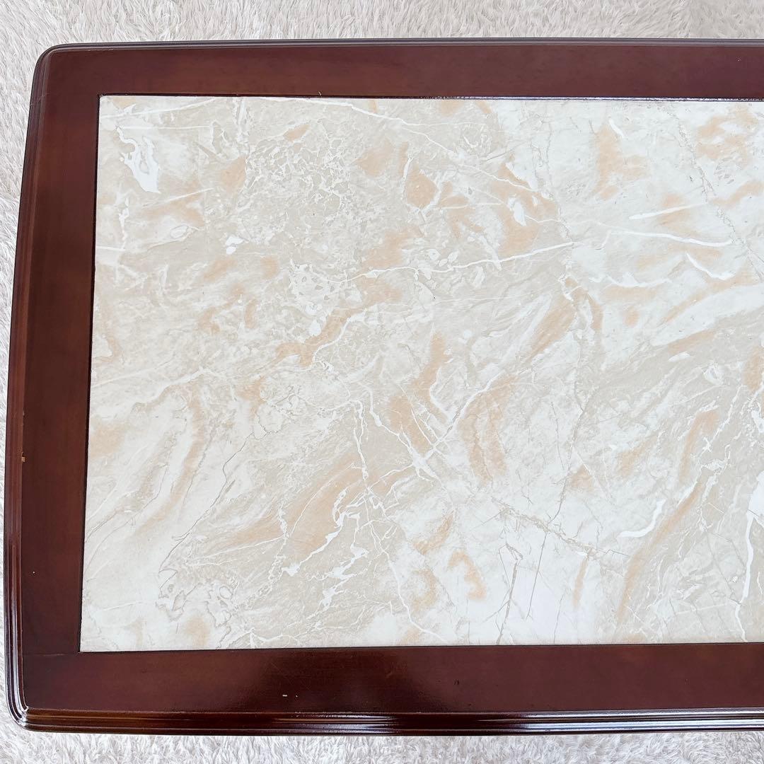美品】オールド カリモク 大理石 柄コーヒーテーブル