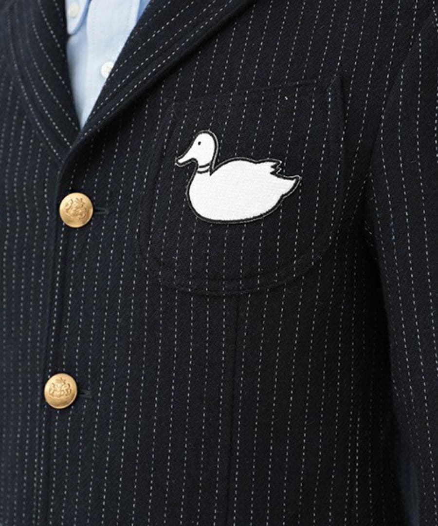 新品KOE×THOM BROWNE コラボDUCK 3BUTTON JAKET