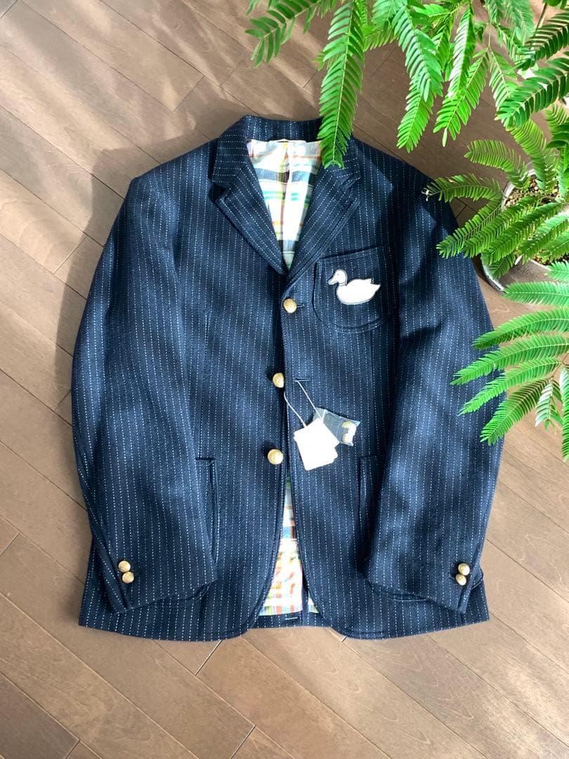 新品KOE×THOM BROWNE コラボDUCK 3BUTTON JAKET