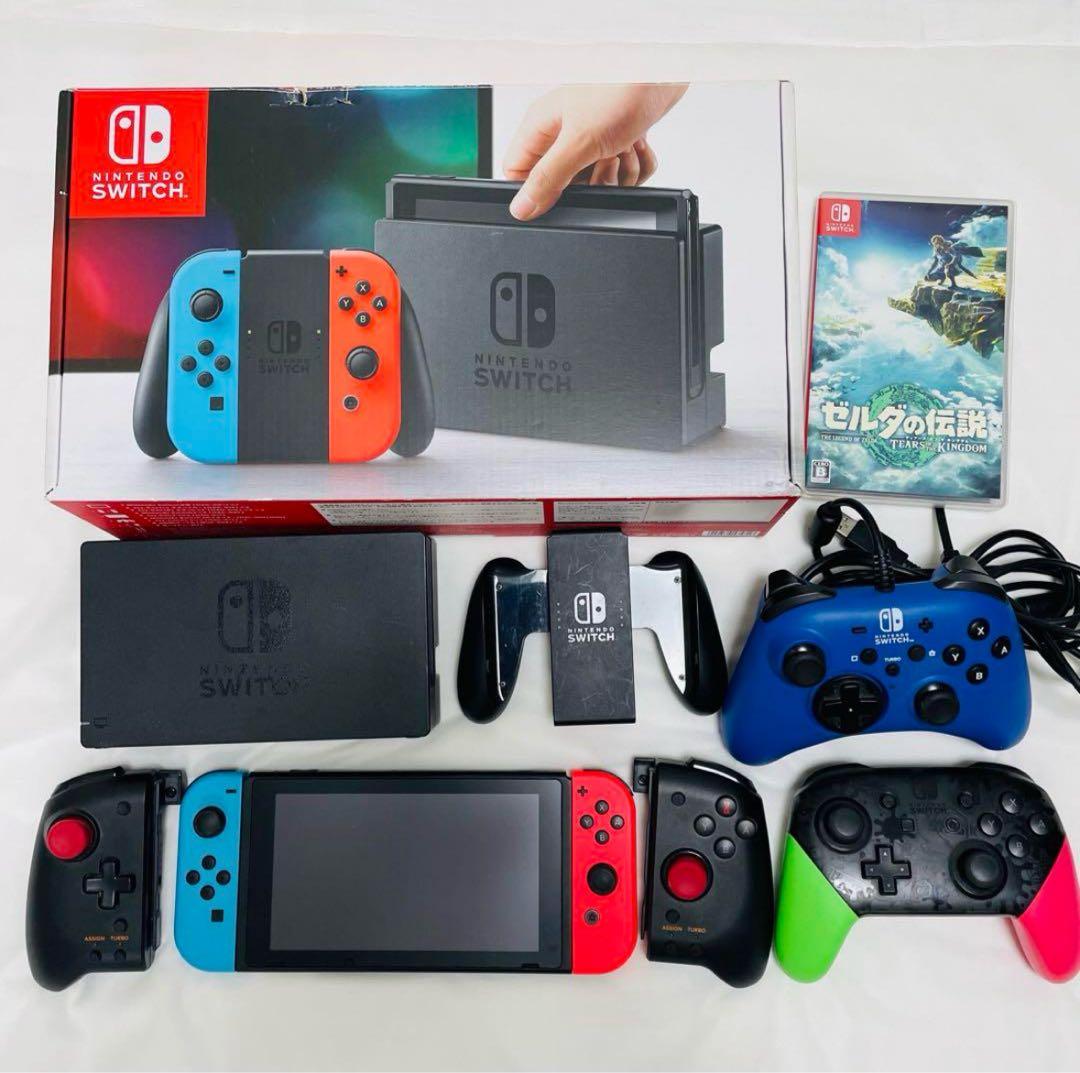 Nintendo Switch 本体 青/赤 Joy-Con付き　ゼルダの伝説