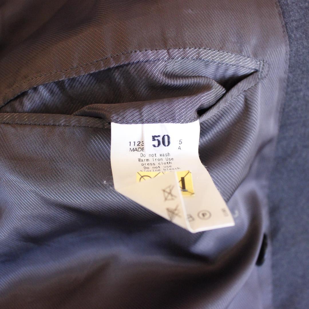 SOVEREIGN カシミヤ混 ダブルセットアップスーツ LLサイズ グレー