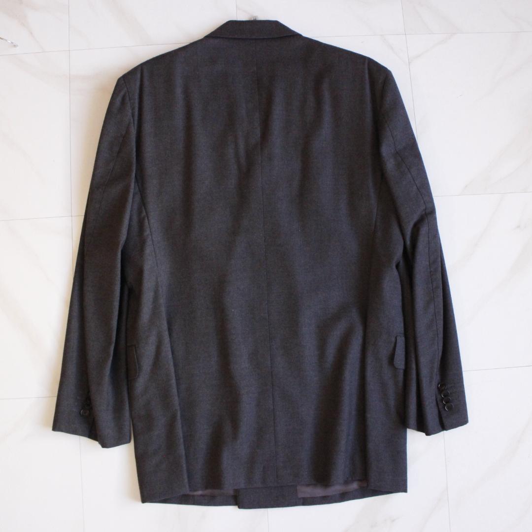 SOVEREIGN カシミヤ混 ダブルセットアップスーツ LLサイズ グレー