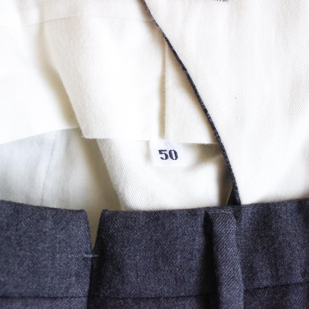 SOVEREIGN カシミヤ混 ダブルセットアップスーツ LLサイズ グレー