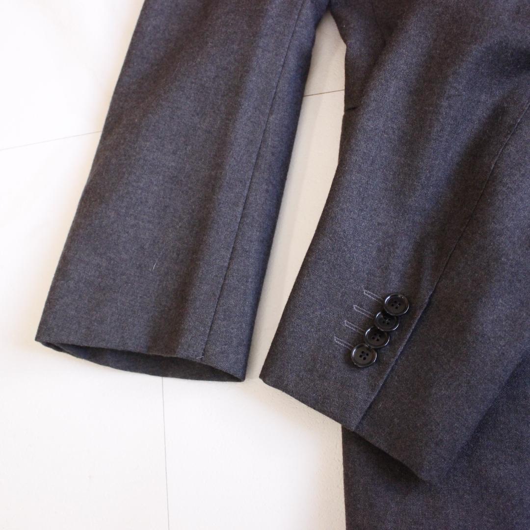 SOVEREIGN カシミヤ混 ダブルセットアップスーツ LLサイズ グレー