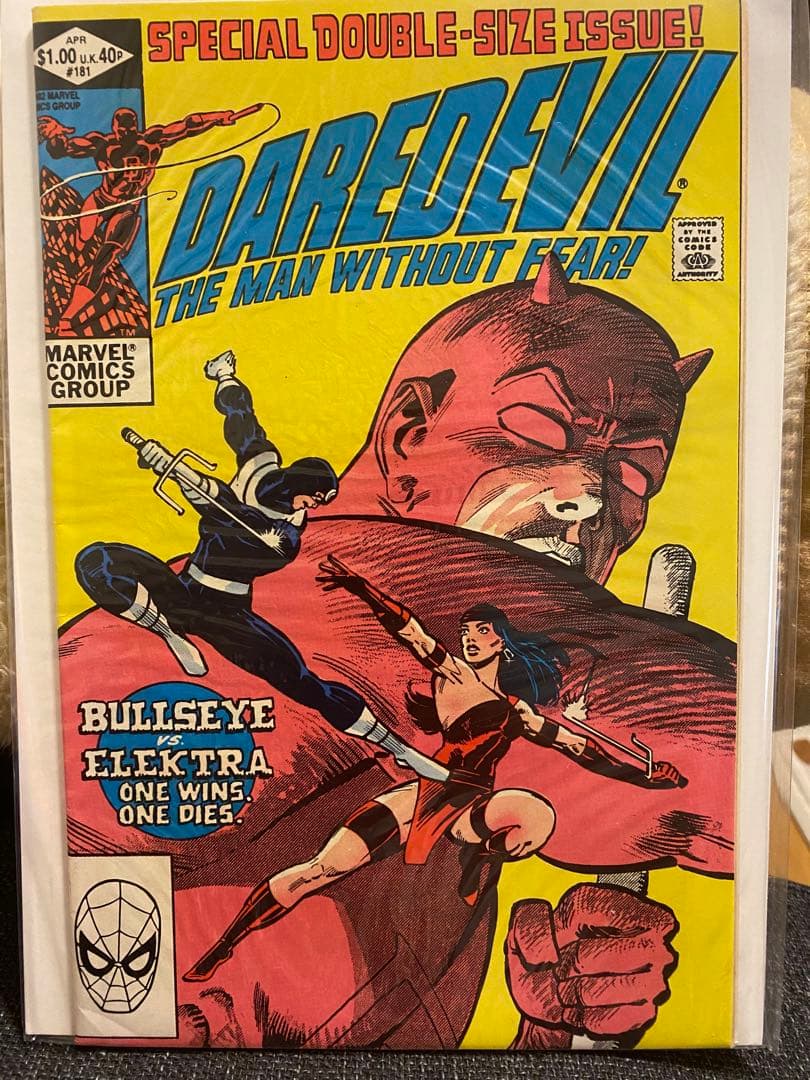 アメコミ　マーベル　Daredevil 181 1982 Electra