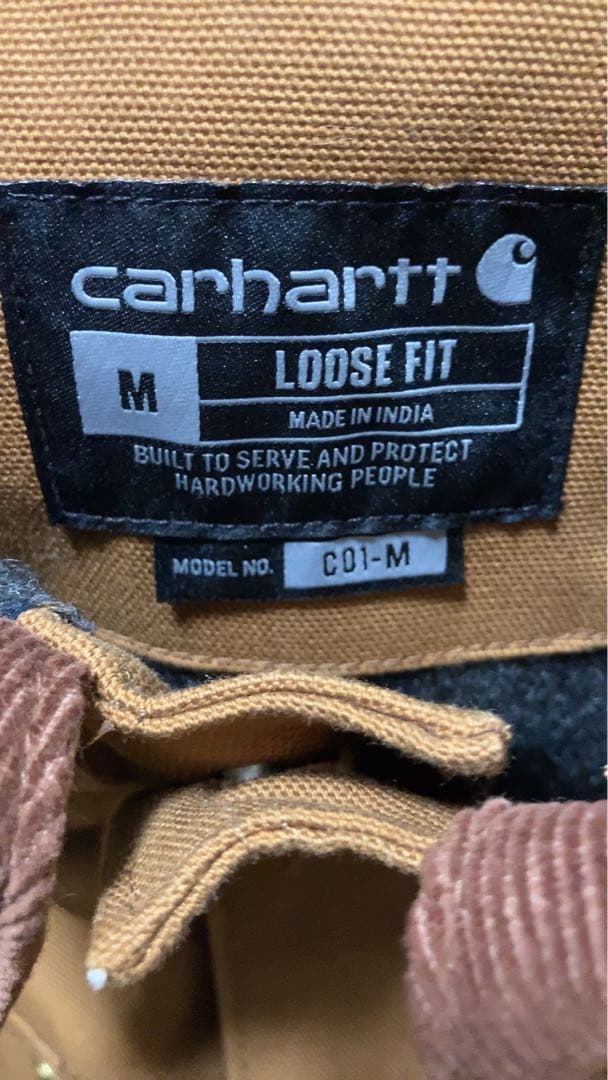 カーハート ミシガン チョア コート カバーオール ブランケット 裏地 ブラウン