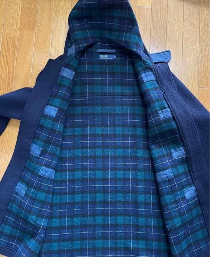 USA製 ビンテージ ラルフローレン ネイビー ダッフルコート L