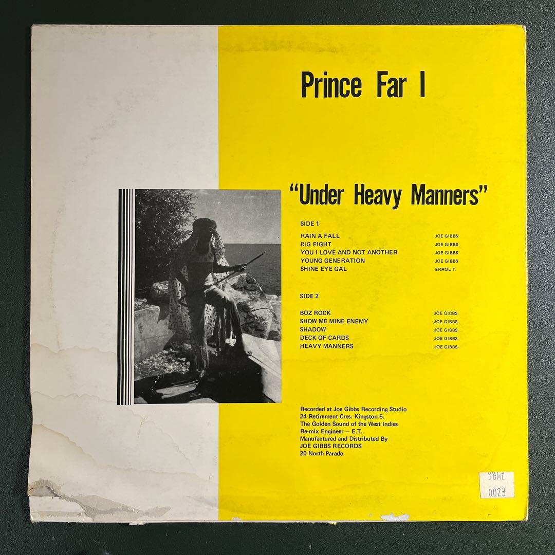 洋楽 Prince Far I Under Heavy Manners
