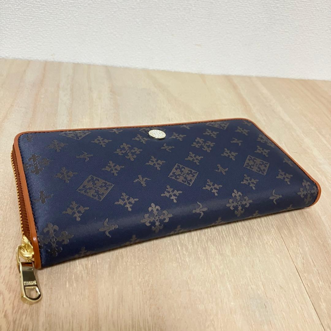 【新品未使用】ラシット 多機能 長財布 定価25,300円 モノグラム ネイビー