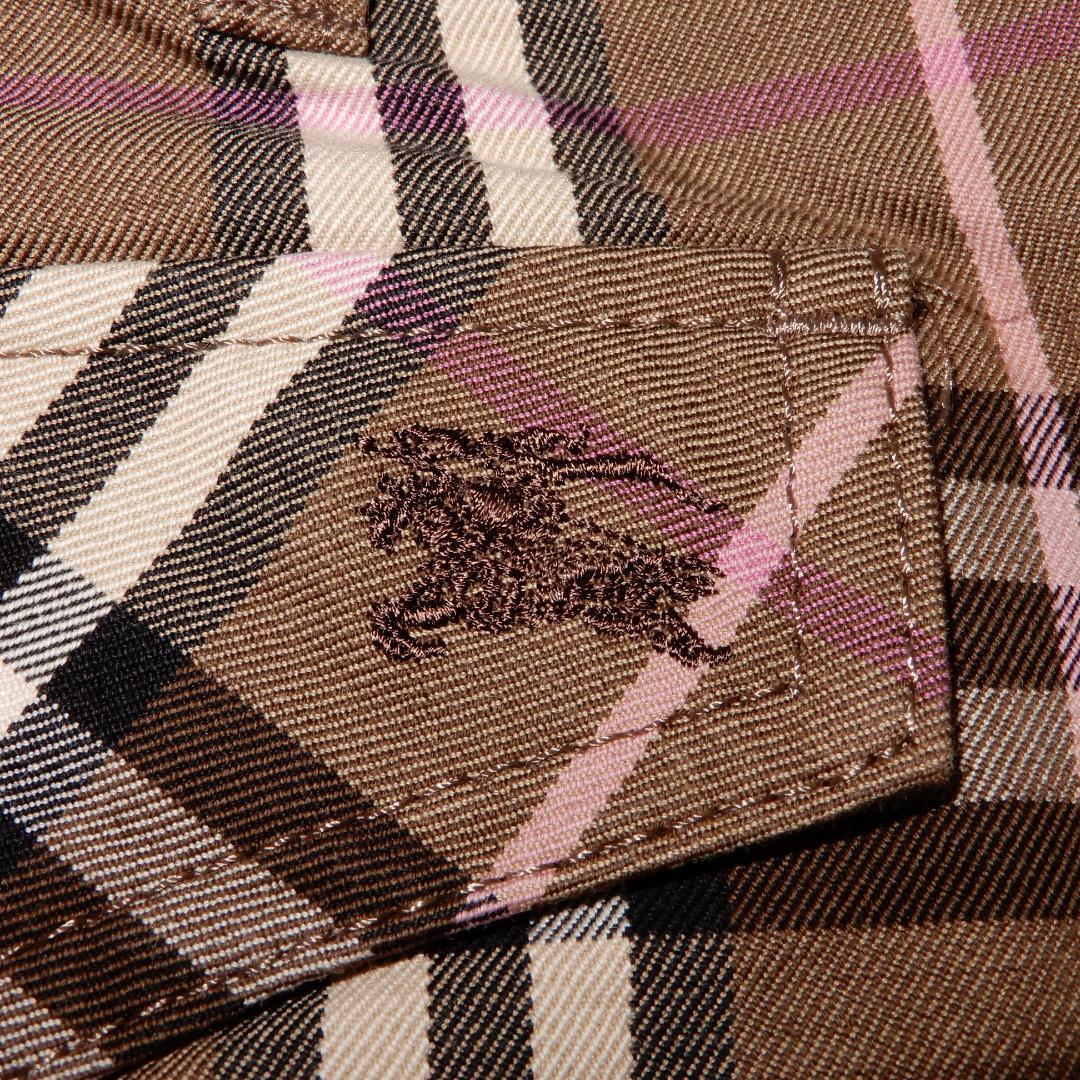 バーバリー ブルーレーベル　ミニスカート　ノバチェック　ホースロゴ