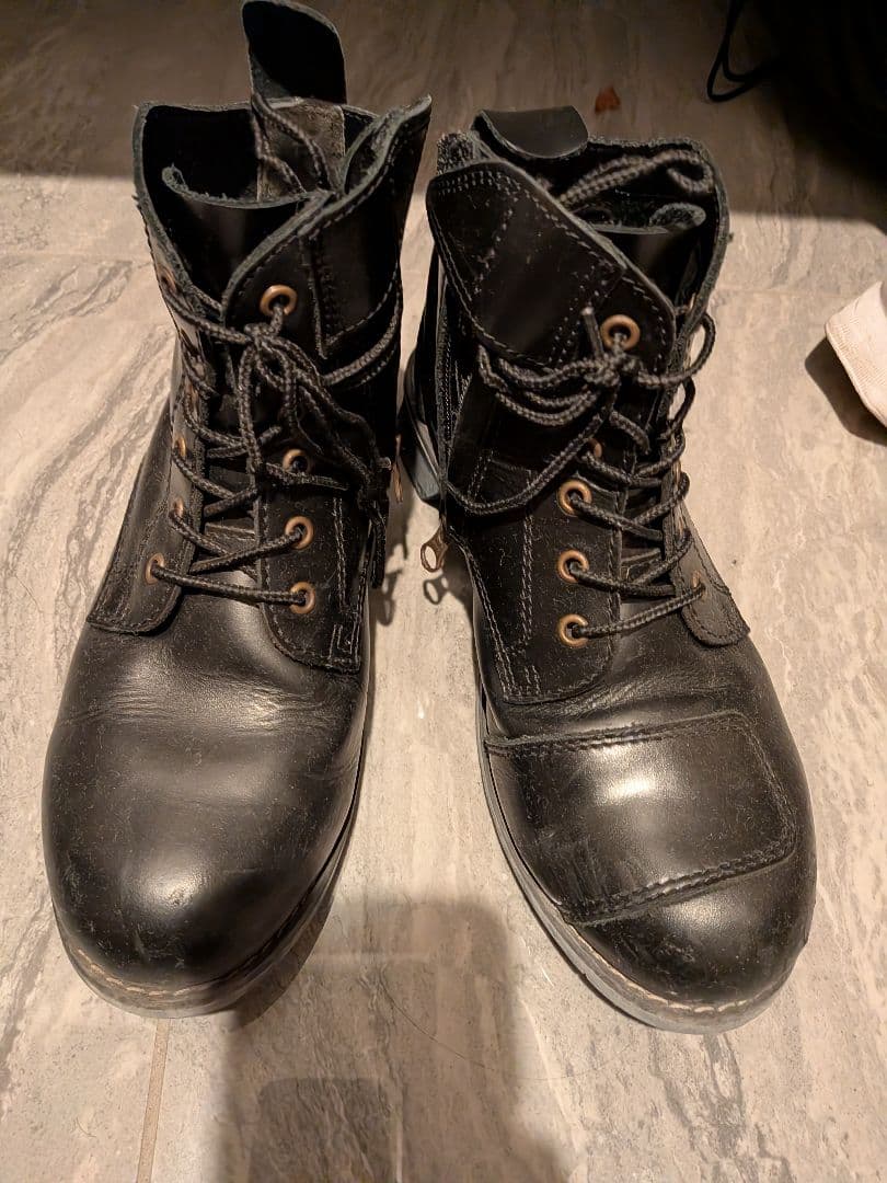 ワイルドウィング バイクブーツ スワロー WWM-0003 黒 25.5cm