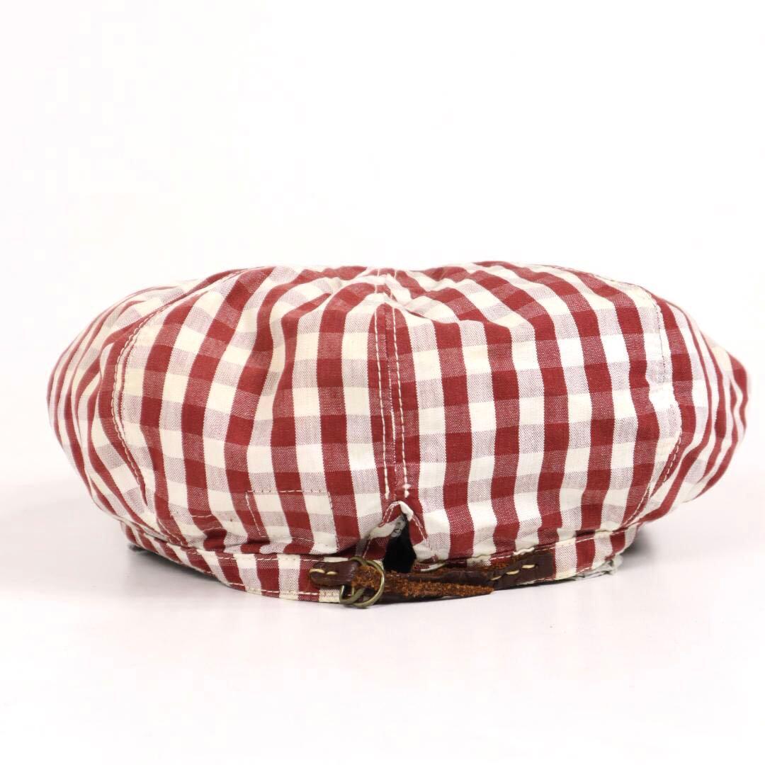 美品 試着のみ KAPITAL duffle ギンガムチェックリネンキャスケット