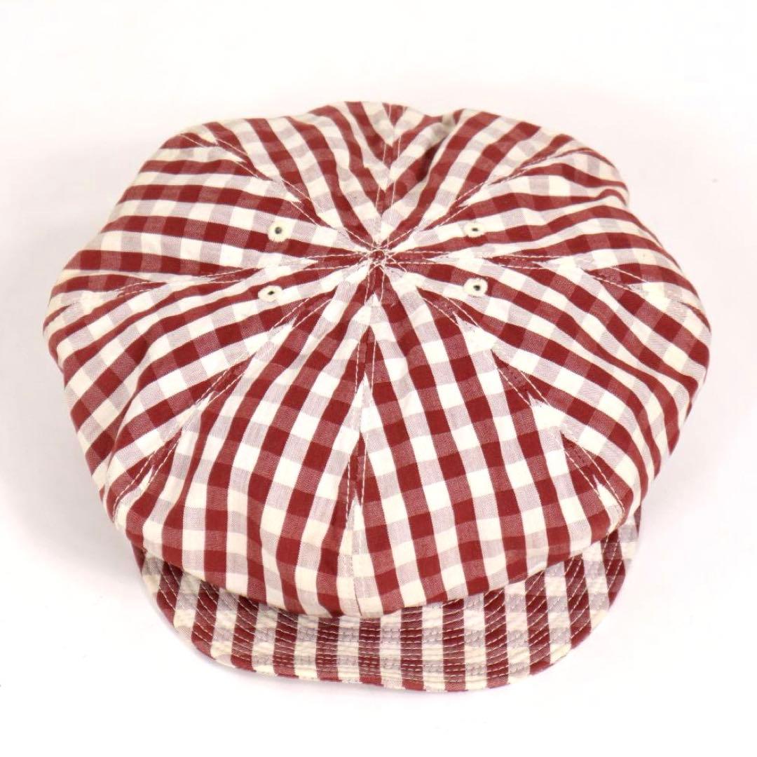 美品 試着のみ KAPITAL duffle ギンガムチェックリネンキャスケット