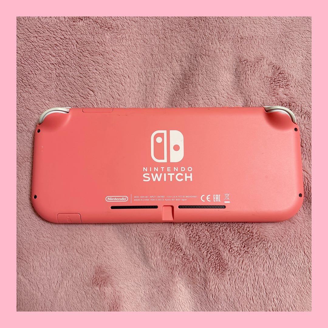 Nintendo Switch Lite 本体 箱•説明書付き コーラルピンク
