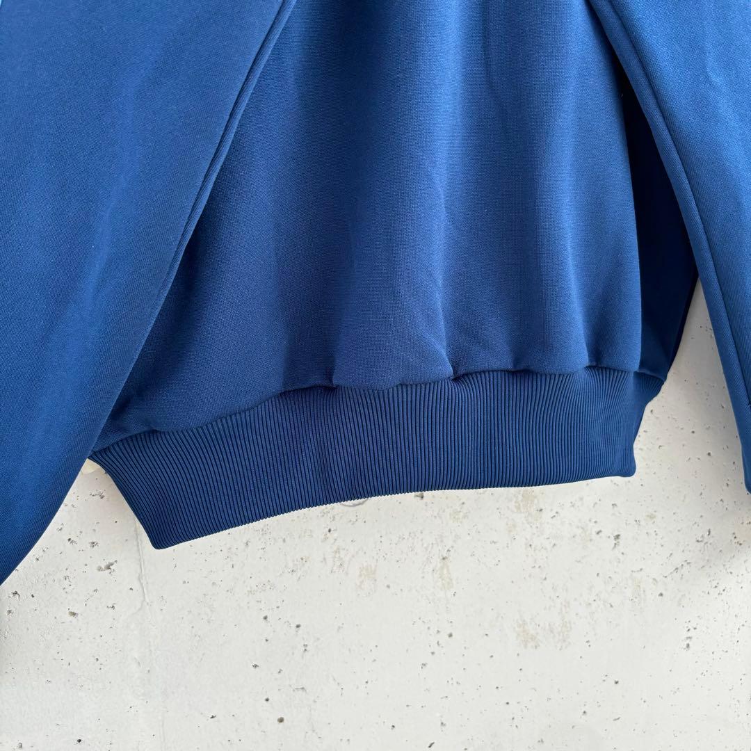 美品【在原みゆ紀着用】アディダス デサント トラックジャケット ジャージ 紺×青