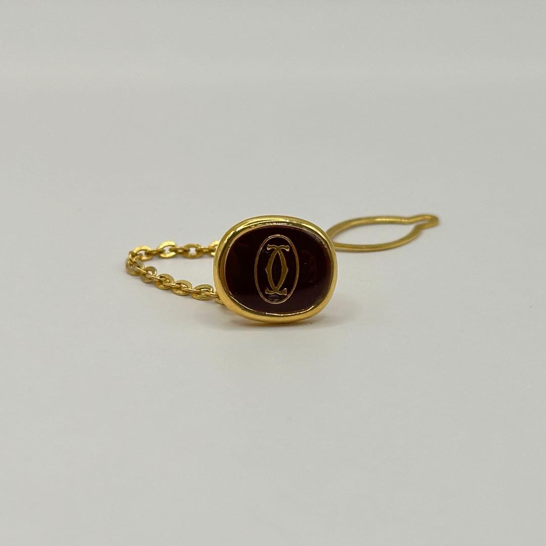 【希少】カルティエ カフス タイタック セット 2Cロゴ ヴィンテージ ゴールド