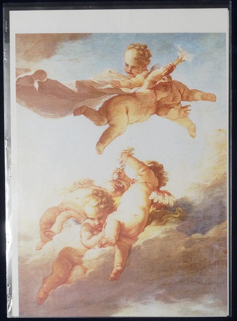 天使絵皿　マーティシ・ミクロシュ(元ヘレンド社ヘッドペインター）資料写真付き