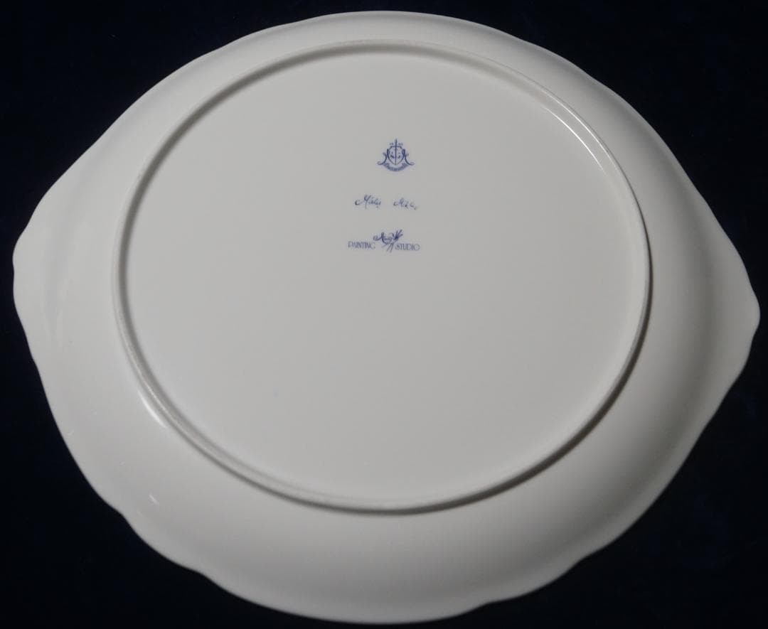 天使絵皿　マーティシ・ミクロシュ(元ヘレンド社ヘッドペインター）資料写真付き