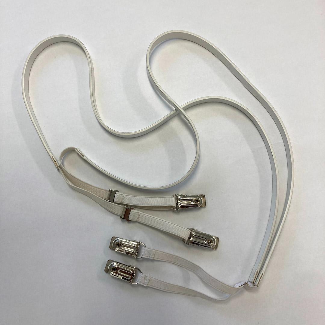 美品 未使用 ディオールオム ホワイトサスペンダー エディスリマン