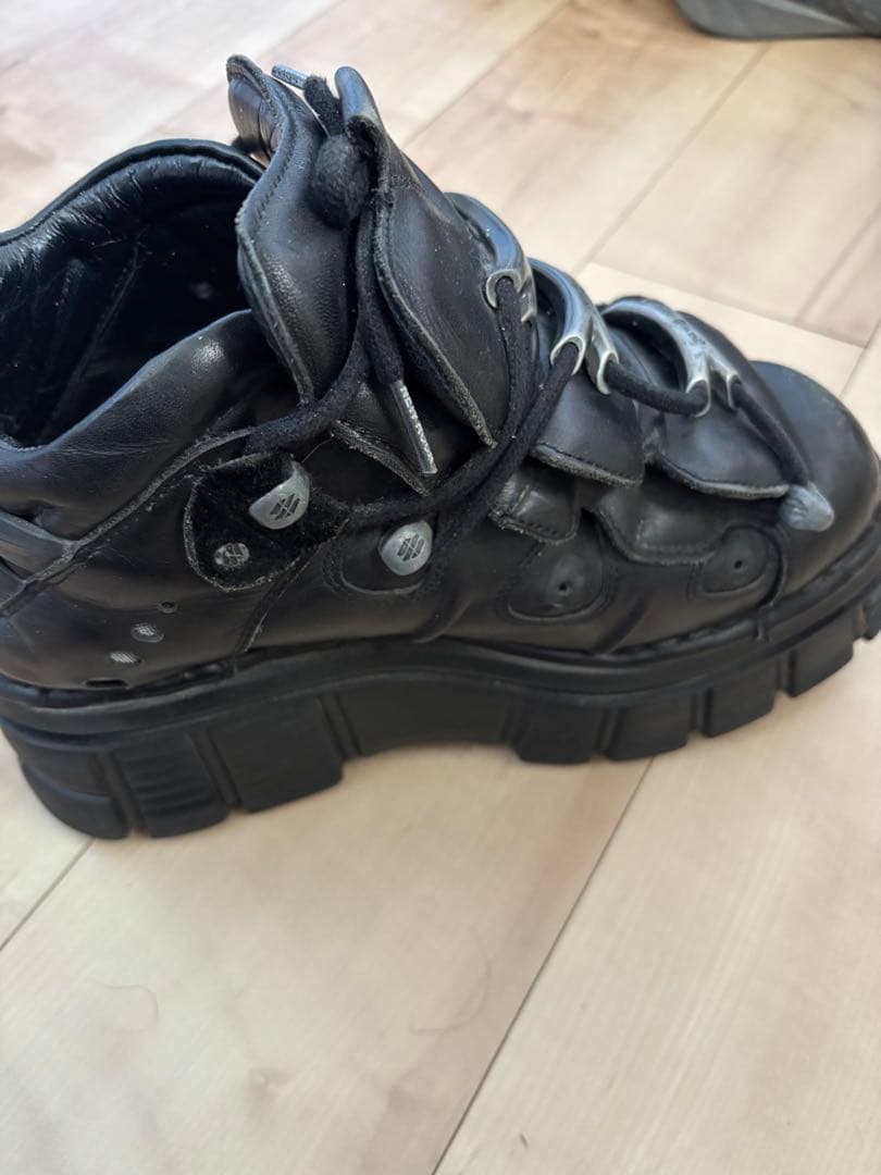 NEW ROCK ブラック 厚底スニーカー