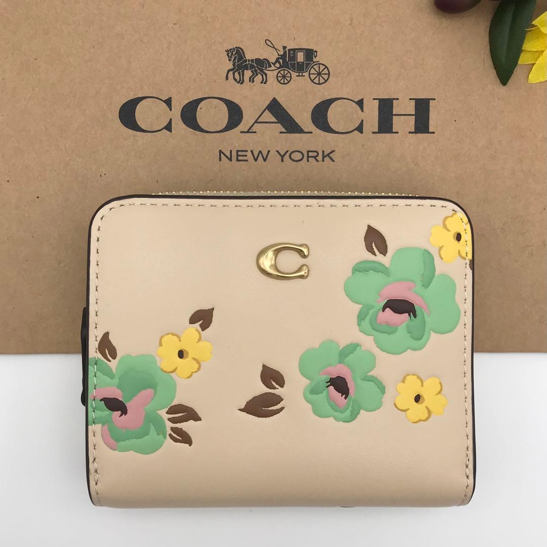COACH 財布 ★大人気★ ビルフォールド ウォレット フローラル 花柄 新品