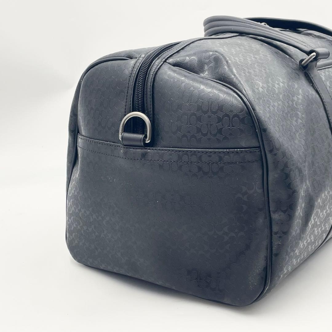 【極美品】COACH コーチ ボストンバッグ 2way シグネチャー エンボス