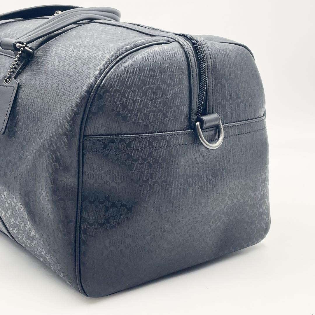 【極美品】COACH コーチ ボストンバッグ 2way シグネチャー エンボス