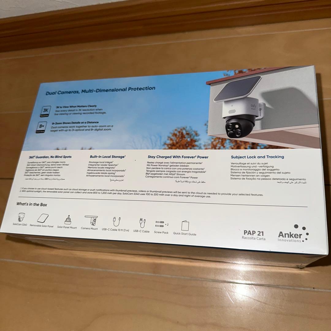 デニム　Anker Eufy Solocam 屋外カメラ S340